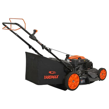YARDMAX YG2860 22-Inch Gas Self-Propelled Lawn Mower — 201cc Engine, CVT Transmission, 3-in-1 Functionality, High-Wheel Design