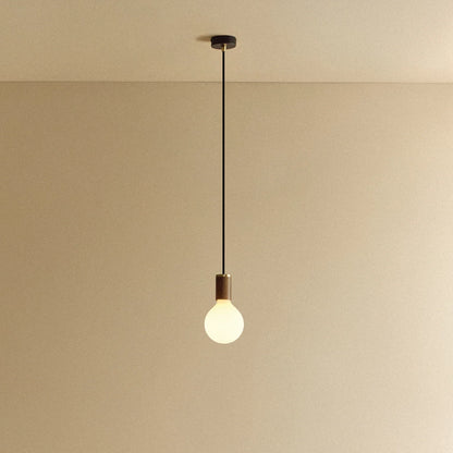 Porcelain III Pendant Light in Walnut