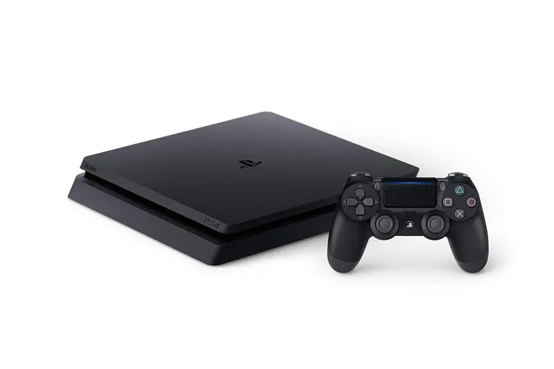 Refurbished PlayStation 4 Slim  1TB Storage Gaming Console with Streamlined Design