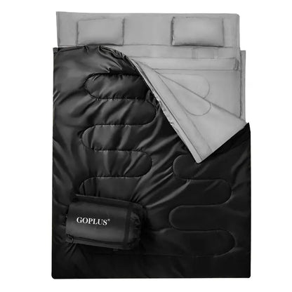 Extra-Large Double Sleeping Bag — Queen-Size Two-Person Design for Adults and Kids