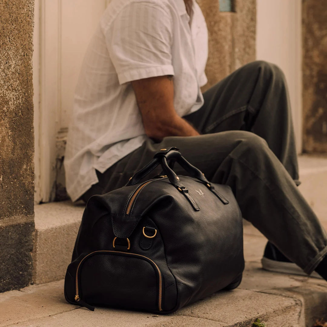 Leather Weekender - Black