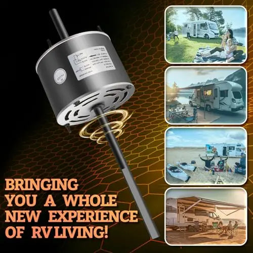 RV AC Fan Motor 1/3 HP 115V  Compatible with Coleman Mach 6000 & 8000 Series 48014 7855MVA-A11U