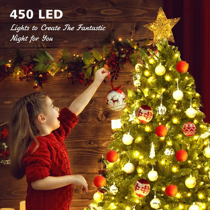 5-Foot Pre-Lit Hinged Artificial Fir Christmas Tree  Easy Setup Design