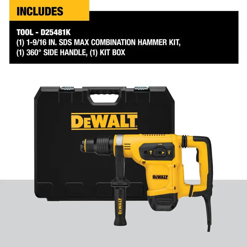 DEWALT SDS Max Combination Hammer 1 9/16″ D25481K from DEWALT