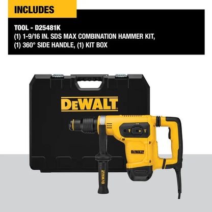 DEWALT SDS Max Combination Hammer 1 9/16″ D25481K from DEWALT