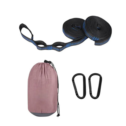 Compact Camping Hammock  Includes Adjustable Suspension Straps & Dual Carabiners