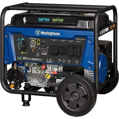 Westinghouse WGen12500DF Dual-Fuel Portable Generator  12,500 Peak Watts for Home Backup