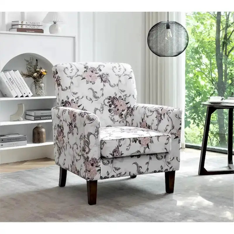 Contemporary Accent Armchair for Living Spaces  Stylish, Compact, and Comfort-Oriented