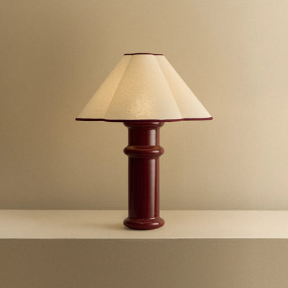 Heath Table Lamp in Port Red