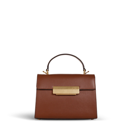 Mini Capucine - Cuir Box Camel
