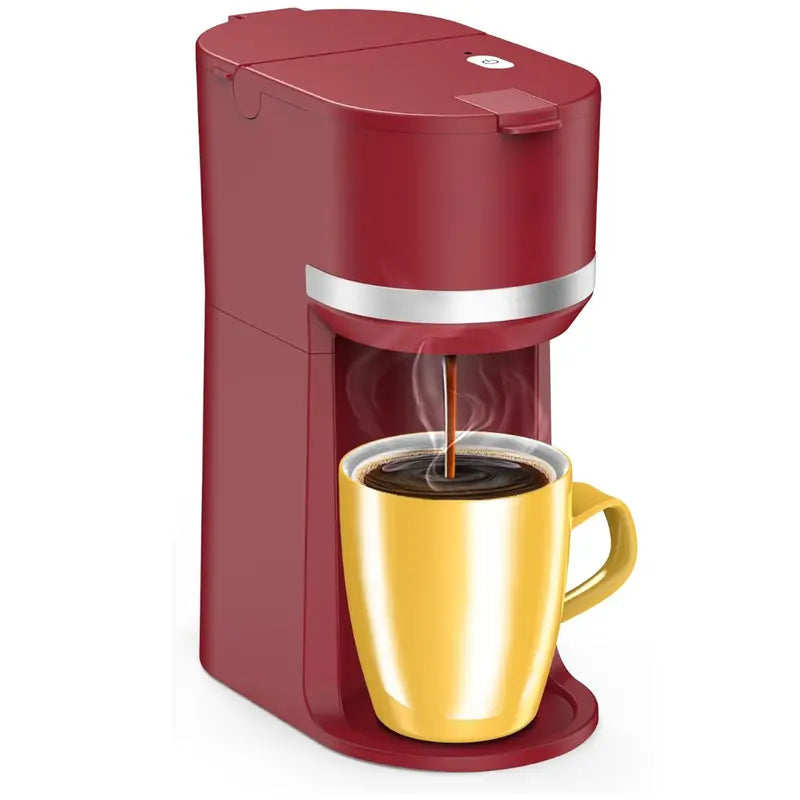 Compact Single-Serve Coffee Brewer for K-Cups and Ground Coffee
