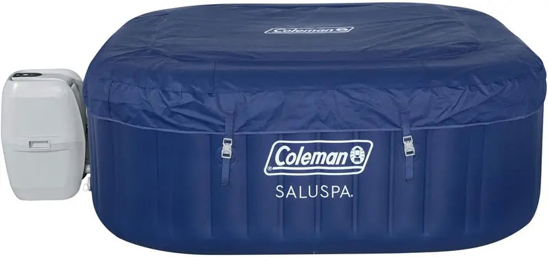 Coleman SaluSpa Atlantis Square Inflatable Hot Tub  46 Person, 140 AirJets, Insulated Cover, Portable Spa Experience