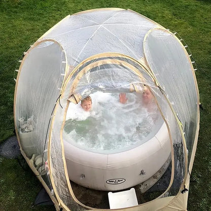 Pop-Up Bubble Tent Gazebo  8 to 10 Person Igloo-Style Dome Shelter for Patio, Garden & Outdoor Use