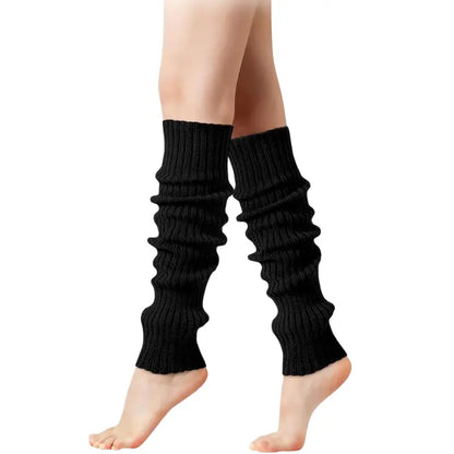 Retro Knit Leg Warmers  Women¡¯s 80s-Inspired Dance &amp; Yoga Accessory