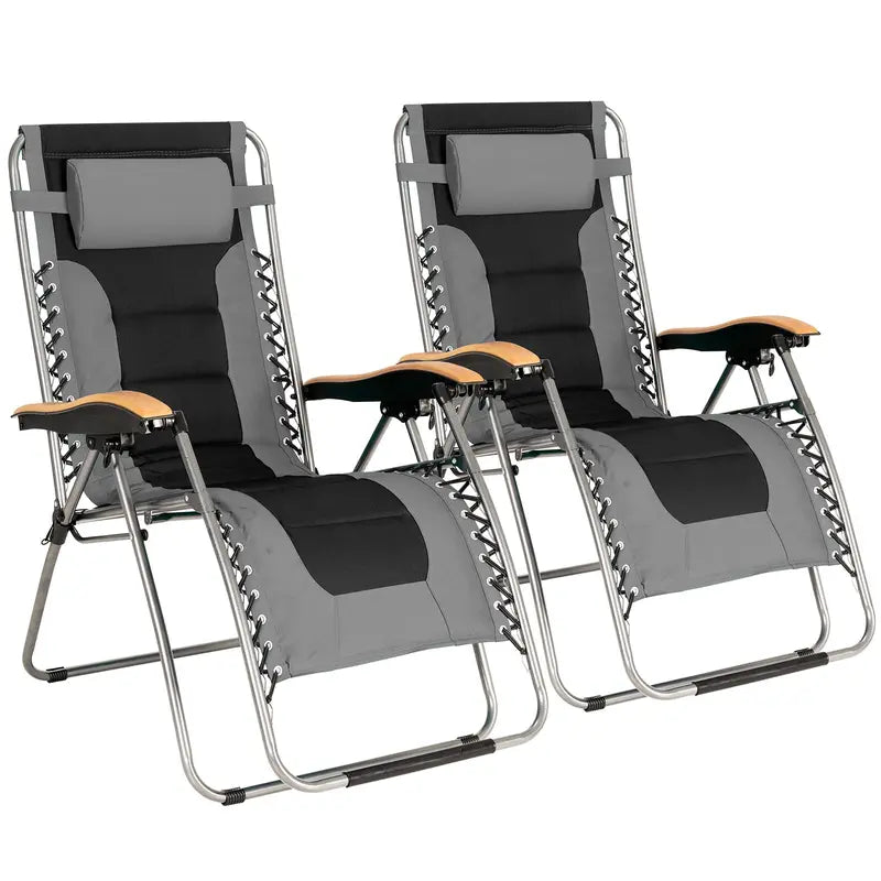 Zero Gravity Reclining Lounge Chair  Compact Foldable Design for Relaxation