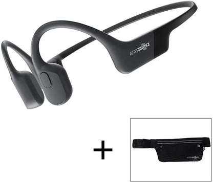 AfterShokz Aeropex Open-Ear Bone Conduction Headphones  Wireless Sport Headset in Cosmic Black