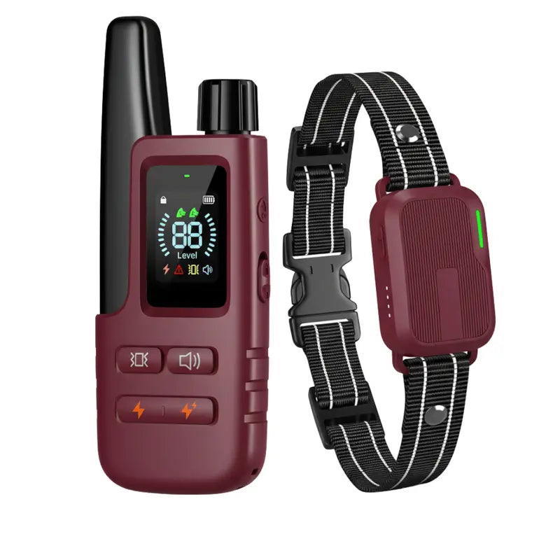 Remote-Controlled Dog Training Collar with Customizable Fit