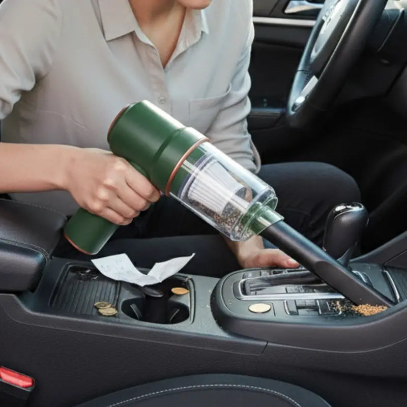 120W Cordless Handheld Vacuum  9000 Pa Suction, LED Light, Air Duster Function