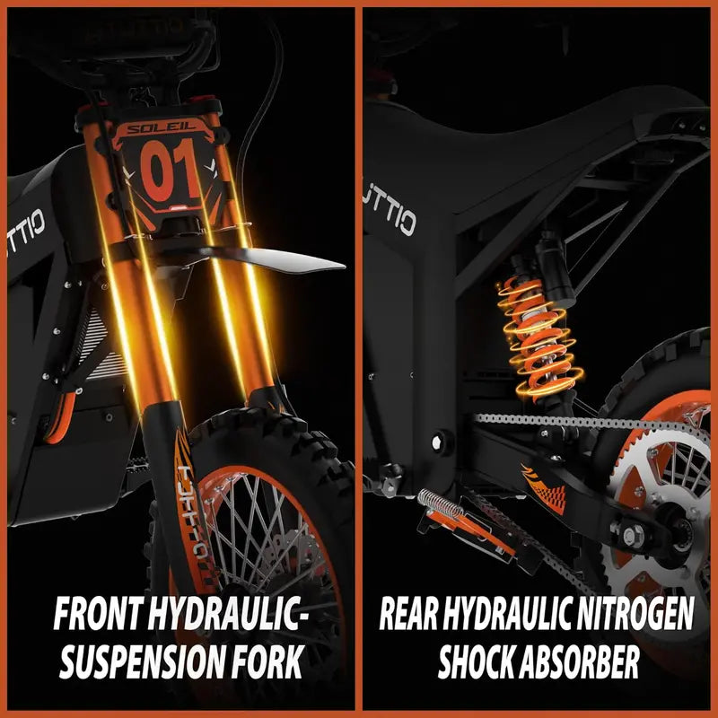 48V Electric Dirt Bike for Teens & Adults with Removable 21Ah Battery