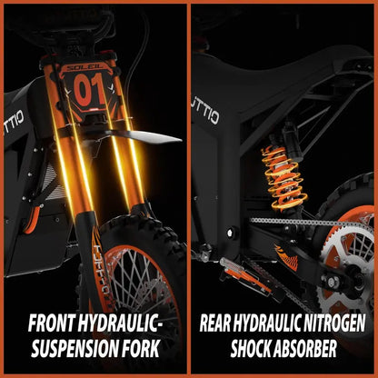 48V Electric Dirt Bike for Teens & Adults with Removable 21Ah Battery