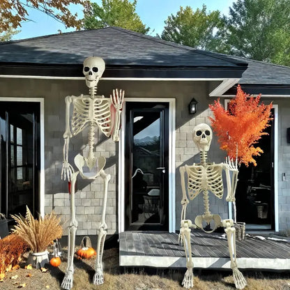 Life-Size Outdoor Halloween Skeleton  5.5-Foot Freestanding Yard Decoration