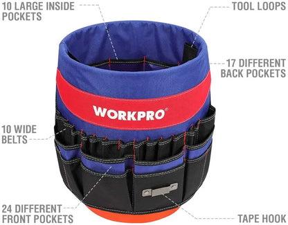 WORKPRO Bucket Organizer  51-Pocket Tool Storage System (Tools Not Included)