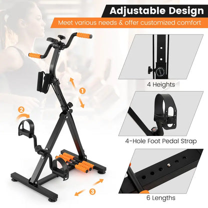 Low-Impact Pedal Exerciser for Seniors  Hand & Foot Use