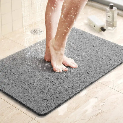Non-Slip Shower Mat with Quick-Drain Texture and Secure Grip