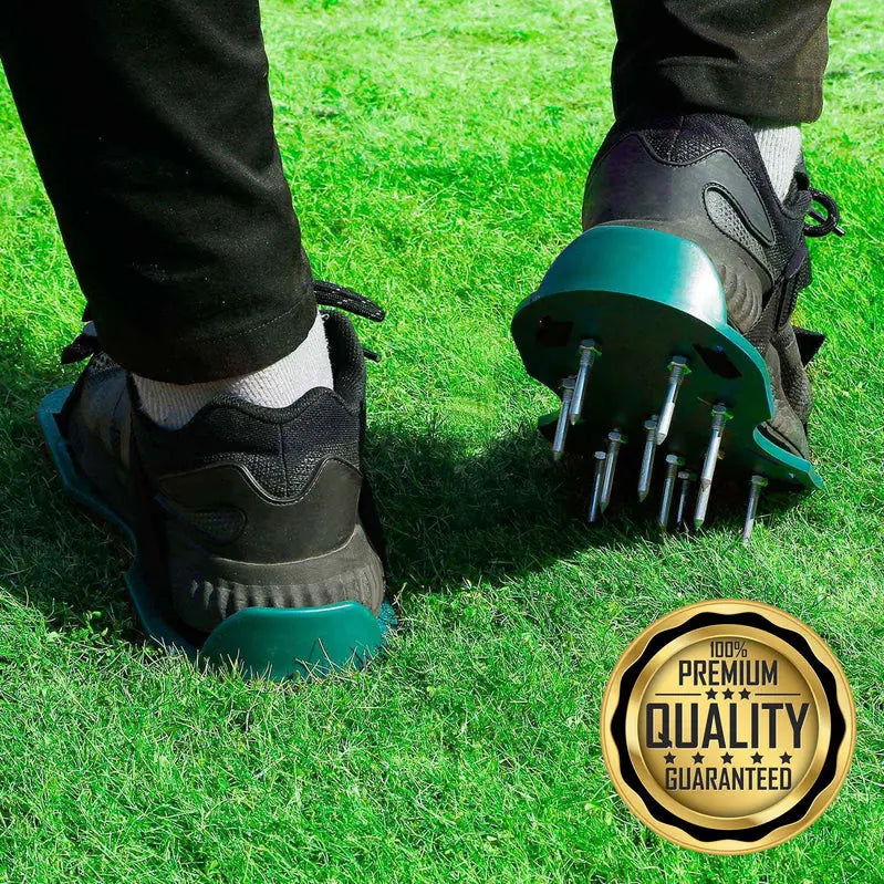 2023 Spike Aerator Shoes for Lawn Care  Adjustable Strap Grass Aerating Footwear