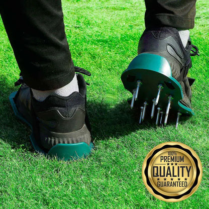 2023 Spike Aerator Shoes for Lawn Care  Adjustable Strap Grass Aerating Footwear