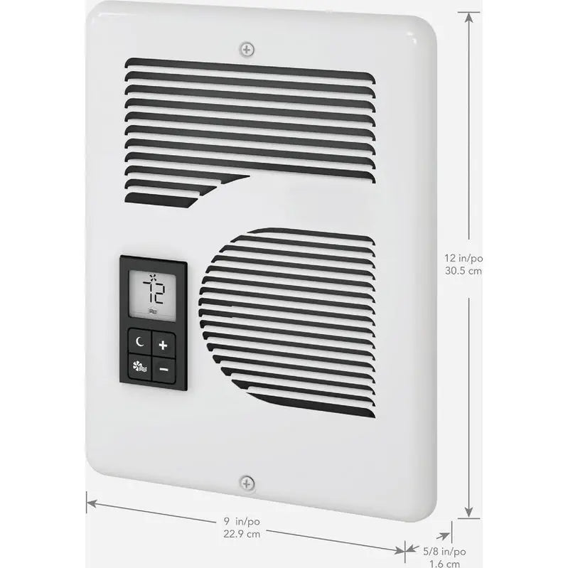 Cadet Energy Plus Digital Wall Heater  Multi-Voltage (120V/208V/240V), White Finish