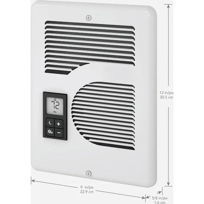 Cadet Energy Plus Digital Wall Heater  Multi-Voltage (120V/208V/240V), White Finish