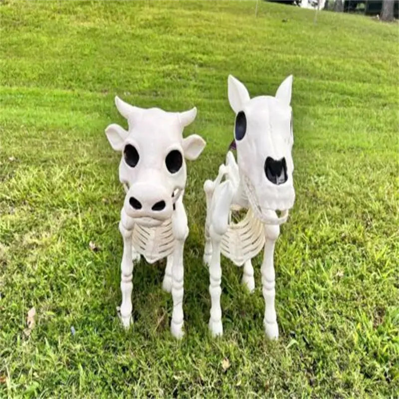 2023 Cow Skeleton Prop  Realistic Halloween Yard Decoration