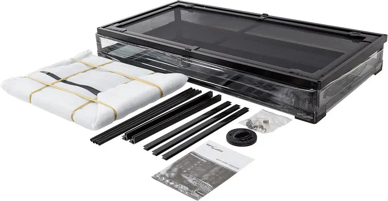 50-Gallon Double-Door Glass Reptile Terrarium with Ventilated Screen Top  36″ x 18″ x 18″ Knock-Down Assembly