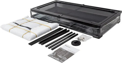 50-Gallon Double-Door Glass Reptile Terrarium with Ventilated Screen Top  36″ x 18″ x 18″ Knock-Down Assembly