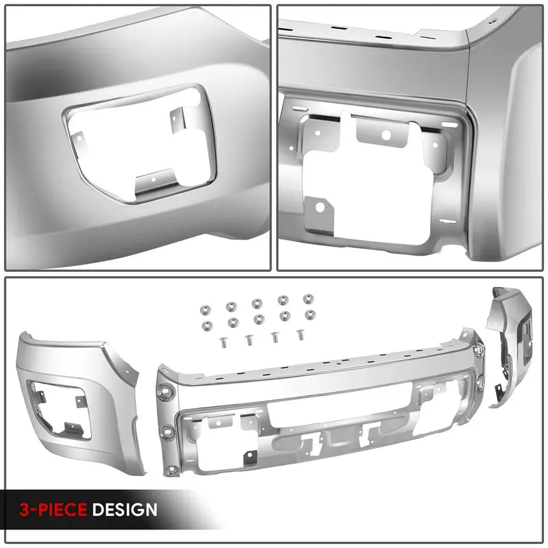 Modular Front Bumper for 20152019 GMC Sierra 2500/3500 HD  No Parking Sensor Cutouts