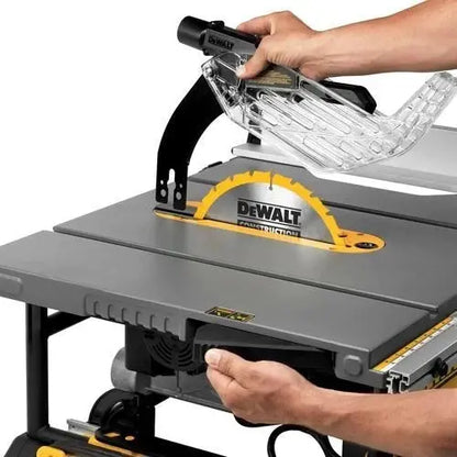 DEWALT DW745 10-Inch Compact Jobsite Table Saw  32.5-Inch Rip Capacity, 15-Amp Motor, Rolling Stand Included