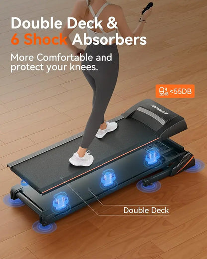 Foldable Home Treadmill  3HP Motor, Auto Incline Adjustment & Bluetooth Connectivity