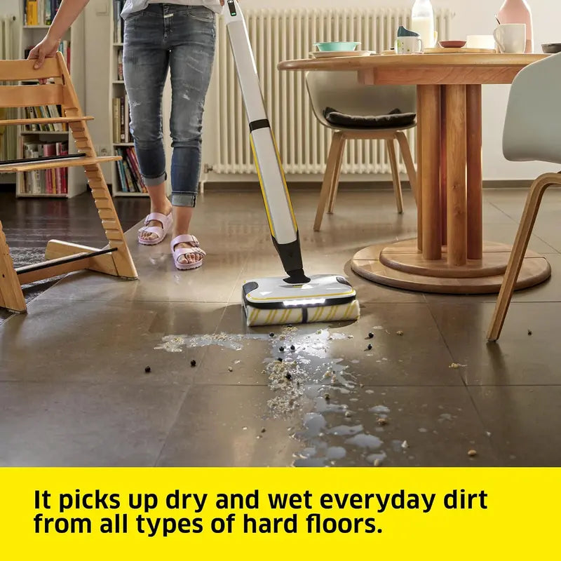 Kärcher Cordless Electric Mop & Sanitizer  Steam-Free Hard Floor Cleaner with Detachable Battery