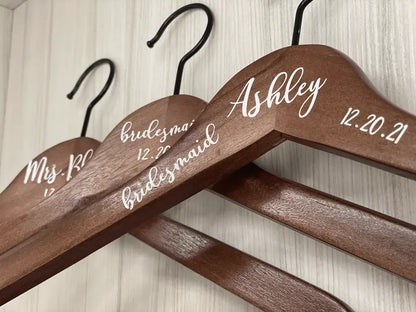 Custom Wooden Clothes Hangers for Wardrobe Organization