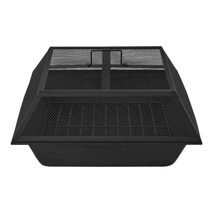 Hampton Bay 24″ Steel Fire Pit Insert Set with Mesh Cover, 3-Piece Replacement Kit