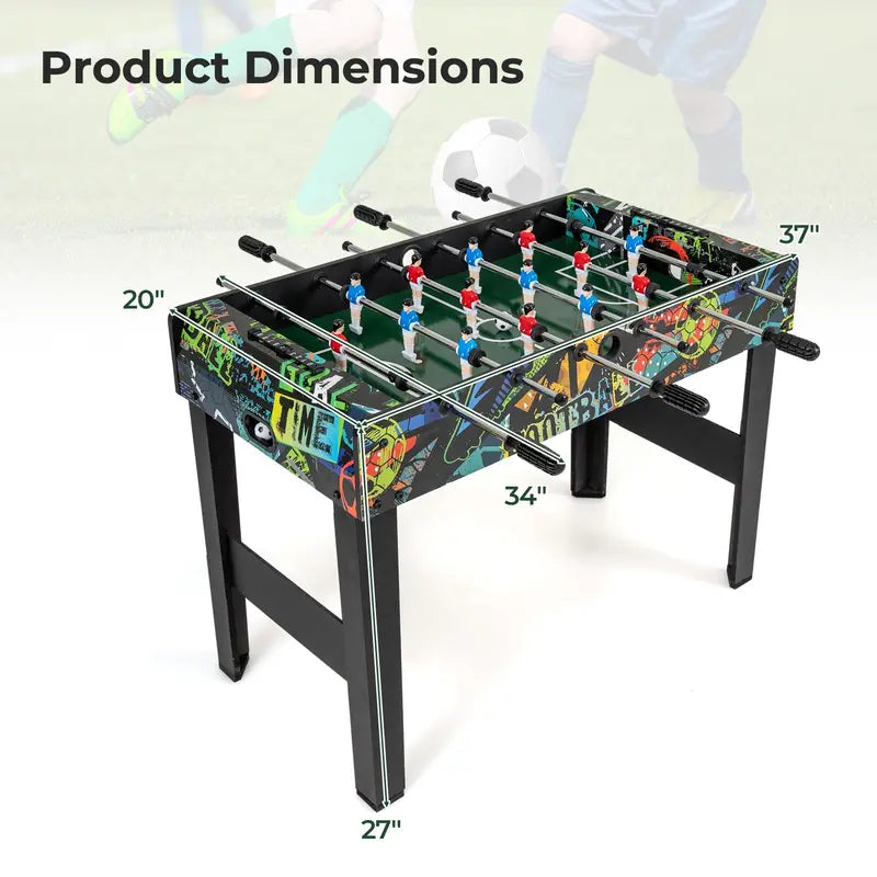 Detachable-Leg Soccer Table for Compact Indoor Use in Homes, Offices, or Bars