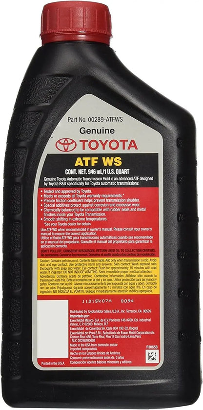 Toyota Genuine Lexus Automatic Transmission Fluid  6-Pack (192 oz), Universal ATF