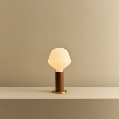 Knuckle Table Lamp in Walnut + Enno