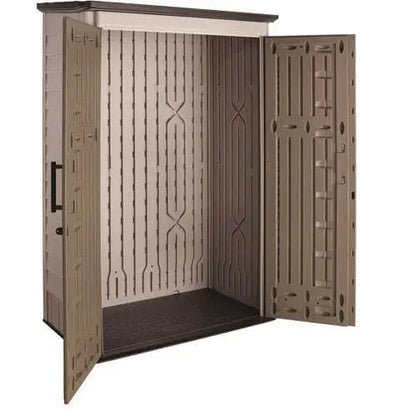 Rubbermaid 52-Cubic-Foot Lockable Outdoor Storage Shed  Durable, Weather-Resistant Shelter for Tools & Gear