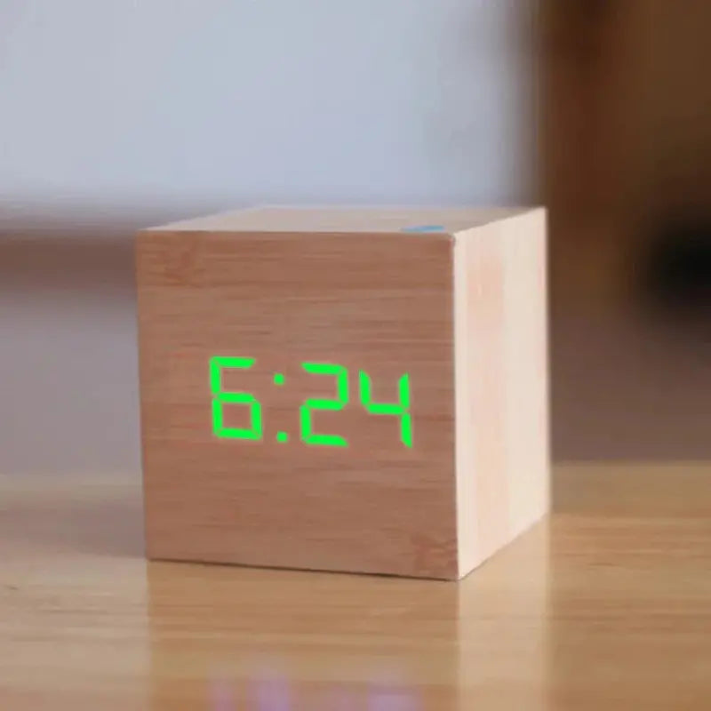 Digital LED Alarm Clock with Date, Temperature, and Snooze Function
