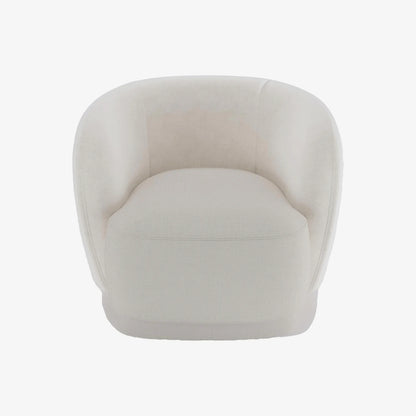 Fauteuil en tissu beige Victoria
