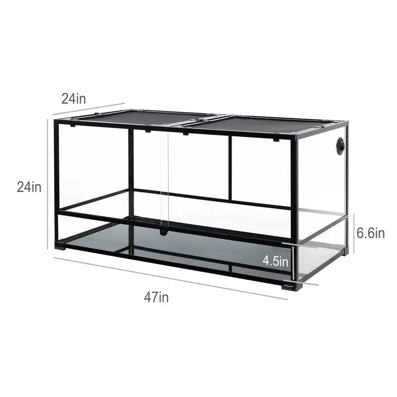 REPTIZOO 120-Gallon Extra-Large Reptile Habitat  Spacious Terrarium Enclosure