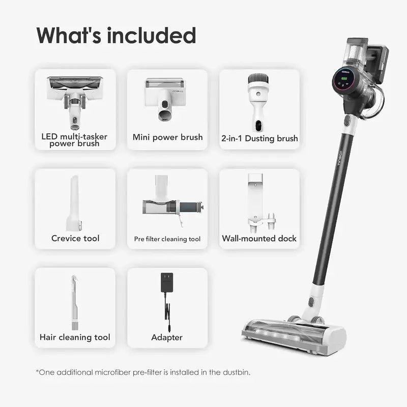 Lightweight Cordless Stick Vacuum — Smart Handheld Cleaner with Strong Suction