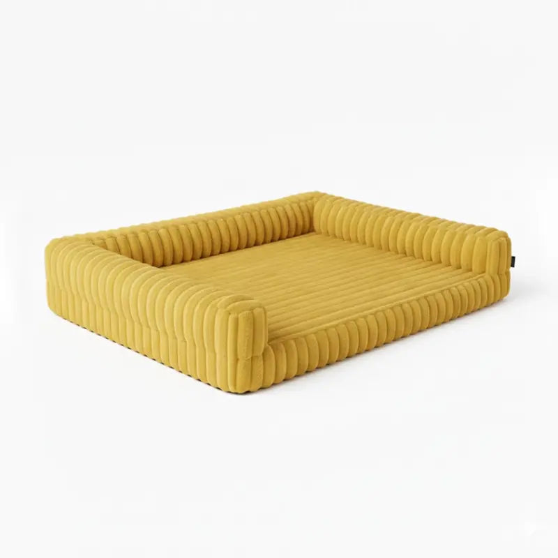 Non-Slip Orthopedic Pet Bed with Memory Foam, Full Bolster Wrap, and Zippered Cover